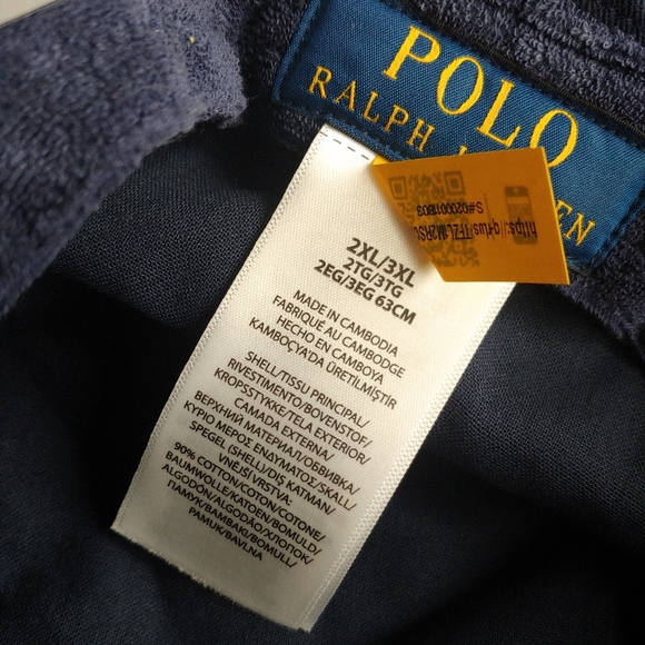 POLO Ralph Lauren NEW Terry Cloth Bucket Hat - Picture 6 of 7